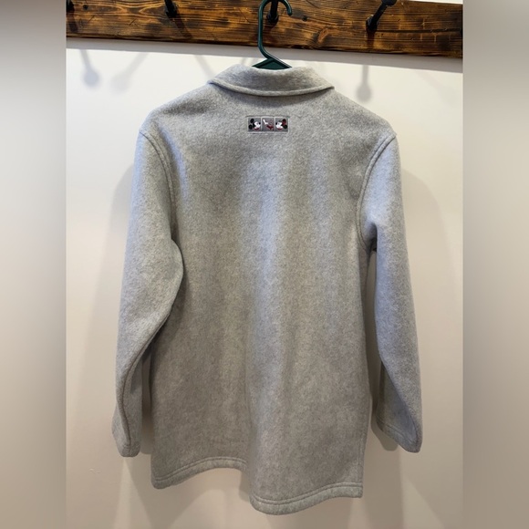 VINTAGE DISNEY STORE Mickey & Minnie Mouse Heart Fleece Jacket - Picture 5 of 6